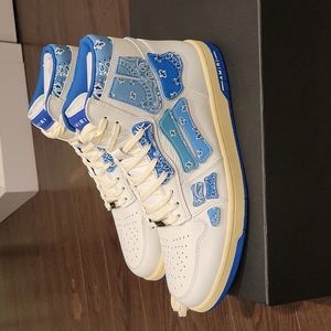 Amiri skeleton hi top bandana blue Size 12